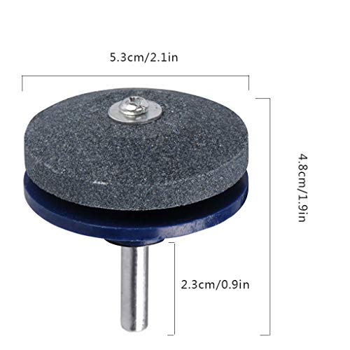 Qinghengyong 2 Piezas Segadora de equilibrador Sacapuntas Conjunto Cortador de césped El Cortador de césped Sacapuntas Segadora Grinder muela de Afilado de Piedra para el Taladro de Potencia