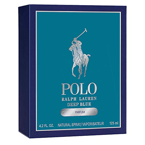 RALPH LAUREN Polo Blue Deep Parfum POUR Homme 125ML Unisex Adulto, Negro, Estándar