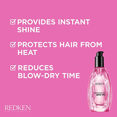 Redken Diamond Oil Glow Dry - Cuidado capilar, 100 ml