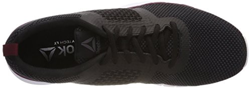 Reebok PT Prime Runner FC, Zapatillas de Entrenamiento para Hombre, Negro (Black/Coal/Ash Grey/Rustic Wine/White 0), 42.5 EU