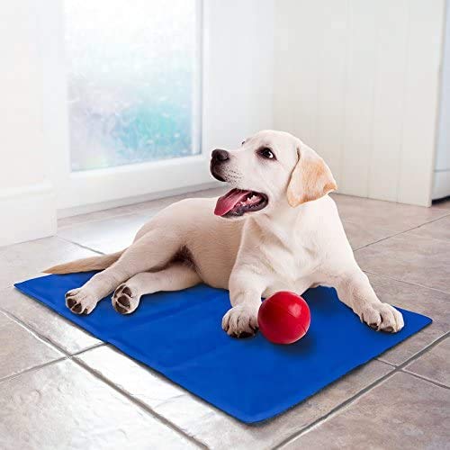 Refrigeración Cool Gel Mat Dog Cat relajante Comfort para cama (60 x 44 cm (Mega _ Jumble)