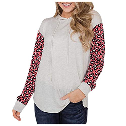 ReooLy Sudaderas con Estampado 14D para Mujer Tops Camisa de Manga Larga con Estampado de Estrellas(Blanco,L)