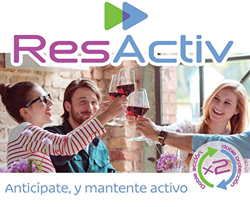 ResActiv - 20 cápsulas - Complemento Alimenticio Natural | Previene los Síntomas de la Resaca | Protector de Hígado | Contiene Antioxidantes y Cardo Mariano | ANTICÍPATE Y MANTENTE ACTIVO