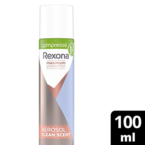 Rexona Déodorant Femme Compressé Confidence, Anti-transpirant Maximum Protection, Efficace contre la transpiration excessive, Formule testée dermatologiquement, Protection 96h Spray 100ml