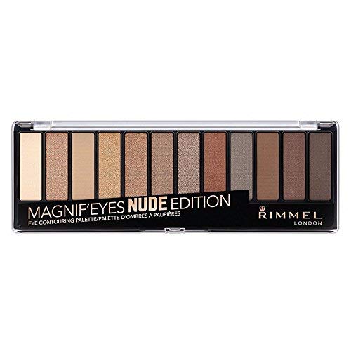 Rimmel London Magnifeyes Nude Edition Paleta de Sombras, Tono 1 + Pintalabios Provocalips Tono 420