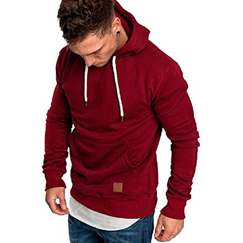 riou ¡Oferta Sudaderas con Capucha para Hombre Cosy Chaqueta Deportiva Sudadera con Cremallera Completa Ecosmart Hoodie Casual Jerséis Top Blouse ¡Caliente!