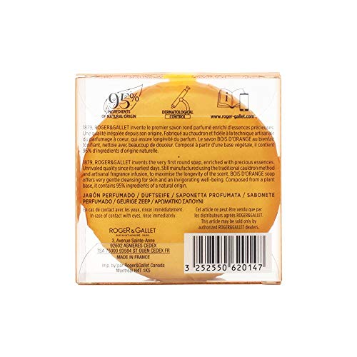 Roger & Gallet - Jabonera Madera Naranja, 1 Caja, 100 gr