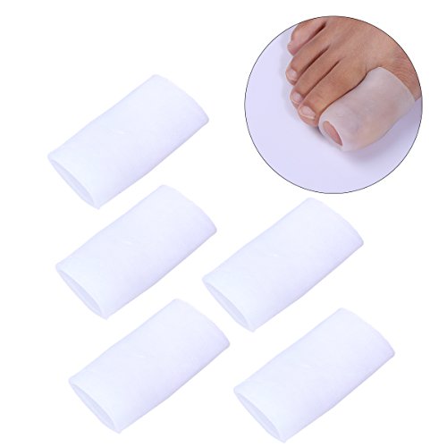 ROSENICE Gel Protector de dedo del pie dedo del pie protector silicona Toe manga 5 pares de Protector de juanete del dedo del pie