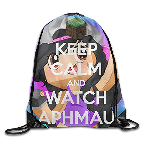 rtuuruyuy KEEP CALM AND WATCH APHMAU Poster Unisex Travel School Team Shopping Cordón Shoulder Bolso With Strengthened Grommet