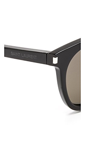 Saint Laurent SL 28 002 Gafas de sol, Negro (BLACK/SMOKE), 49 Unisex Adulto