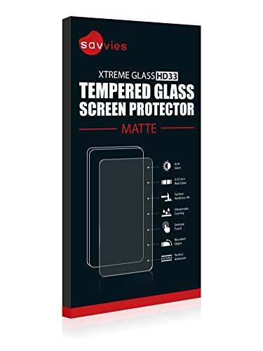 savvies Protector Cristal Mate Compatible con Samsung Galaxy S6 - Dureza 9H, Antireflejos