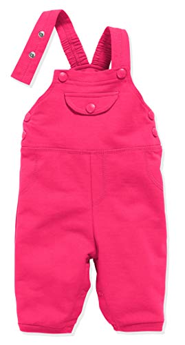 Schnizler Baby Sweat-Latzhose Pantalones de Peto, Rosa (Pink 18), 68 para Bebés