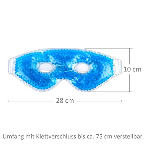 Schramm® Máscara refrigerante con Perlas de Gel Gafas refrigerantes Máscara de Ojos Máscara de Gel Máscara para Dormir Máscara de relajación Gafas