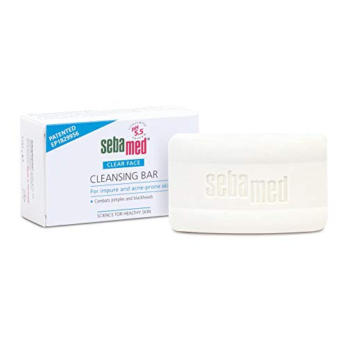 Sebamed - Barra de limpieza facial transparente (100 g, 3 unidades)