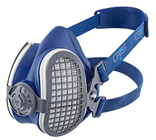 Semimáscara GVS Elipse SPR501 con filtros P3 para protección contra partículas- Talla M/L, Azul