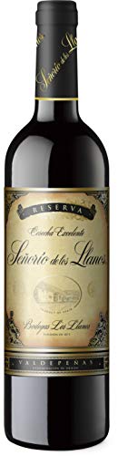 Señorío de los Llanos Reserva Vino Tinto D.O Valdepeñas - Pack de 6 Botellas x 750 ml