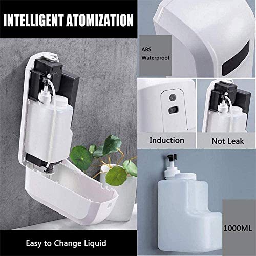 shengs Esterilizador automático de inducción para teléfonos móviles Dispensador de jabón de inducción automático Dispensador de jabón automático eléctrico sin Contacto (1000 ml)