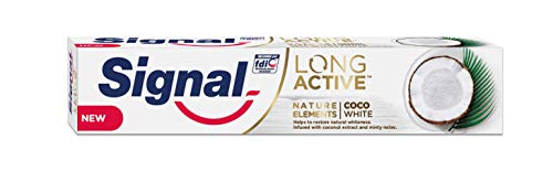 Signal Coco White Pasta de Dientes - 6 Paquetes de 75 ml - Total: 450 ml