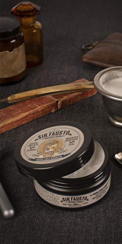 Sir Fausto Crema Para Barbear- Crema de Afeitar Clásica - Enriquecida con Caléndula & Salvia & Árbol de Te 200ML