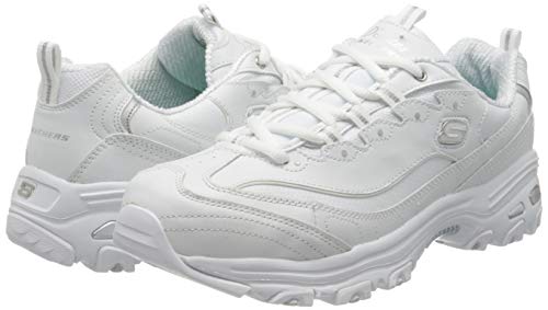 Skechers D'lites-Fresh Start, Zapatillas para Mujer, Blanco, 42 EU