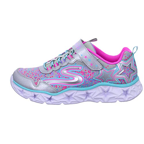 Skechers Girl's 10920L Trainers, Multicolour (Silver/Multicolour), 13 UK Child (32 EU)