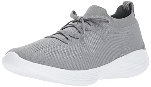 Skechers You-Shine, Zapatillas sin Cordones para Mujer, Gris (Grey), 39 EU