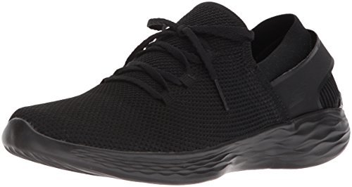 Skechers You-Spirit, Zapatillas sin Cordones para Mujer, Negro (Black BBK), 37 EU