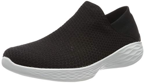 Skechers You, Zapatillas sin cordones para Mujer, Negro (Bkw), 40 EU