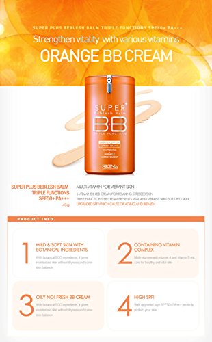 SKIN79 SUPER+ BEBLESH BALM B.B CREAM 40g SPF50 (Orange) by SKIN79