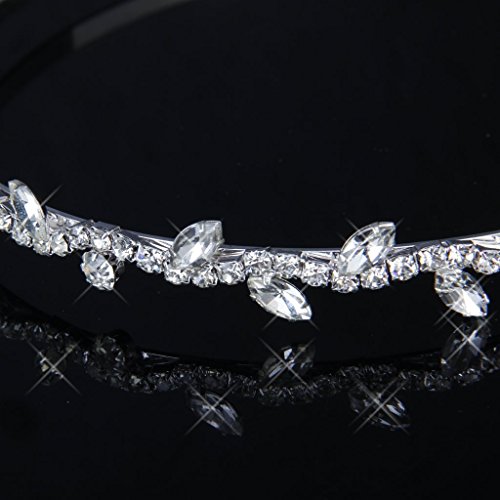 SODIAL(R) Tiara Diadema Con Rhinestones Para Fiesta Boda Novia Boda