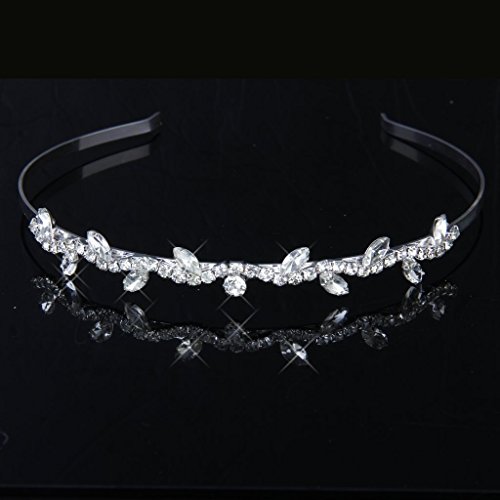 SODIAL(R) Tiara Diadema Con Rhinestones Para Fiesta Boda Novia Boda