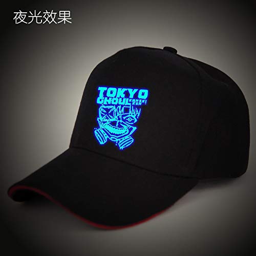 Sombrero de Anime Gorra de béisbol Luminosa Sombrero de Dibujos Animados Masculino Lengua de Pato Sombrero de ala Plana Sombrero de Hip-Hop Femenino Tendencia