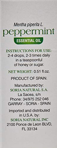 Soria Natural Esencia Menta Ácidos Grasos Esenciales - 15 ml