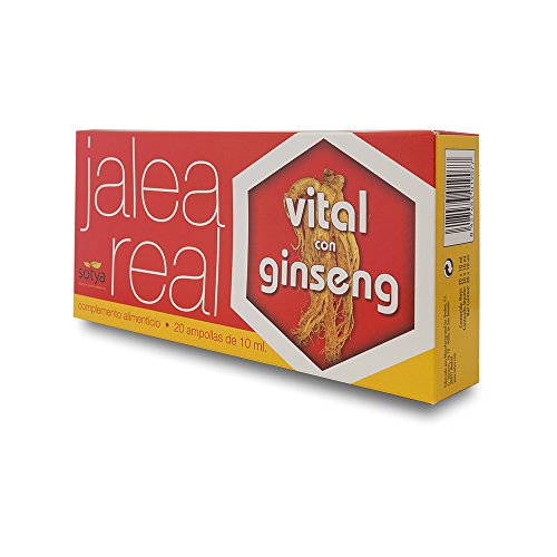 Sotya Jalea Real Vital, Complemento Alimenticio con Ginseng, 20 Ampollas