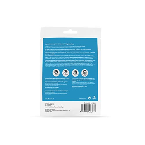 Star Care Mascarilla Protectora Desechable Respiratoria FFP2 Pack de 20 uds. Homologada NB 2163. Filtración 99%