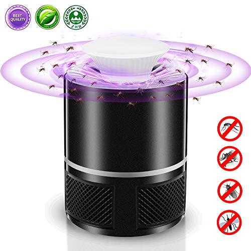 STCLIFE Lámpara Antimosquitos Mosquito Killer - Lámpara Mata Insectos Electrico Lámpara Anti Mosquitos UV Mosquitera Eléctrica Interior y Exterior (TW-Black)