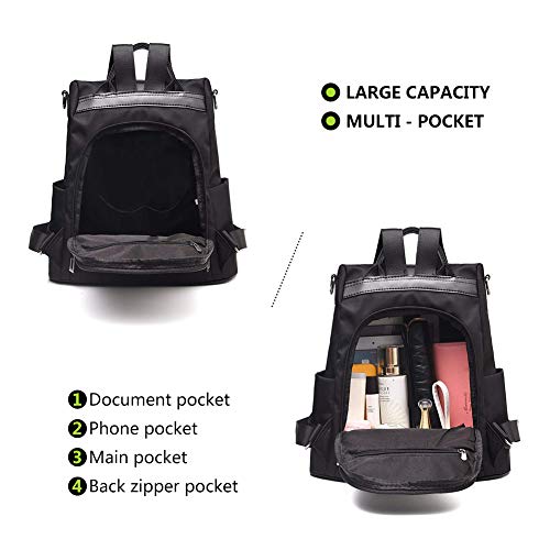 StillCool Antirrobo Bolsa para Mujer Tela Oxford, Mochila Bolsos de Mano Impermeable y Antirrobo Backpack Daypack para Escuela,Trabajo,Y Viajo,etcétera