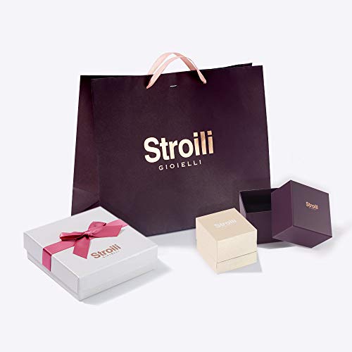 stroili – Buen Pelo – Reloj de Pulsera Solo Tiempo con Caja de Acero y Strass, Correa de Acero y Esfera Silver para Mujer