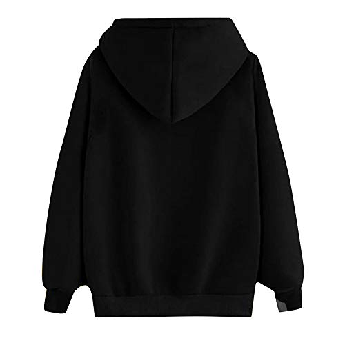 Sudadera con Capucha Casual del Color del Caramelo del Arco Iris De Las Señoras, Top Flojo De La Sudadera con Capucha De La Impresión del Labio De La Manga Larga del Otoño 3D