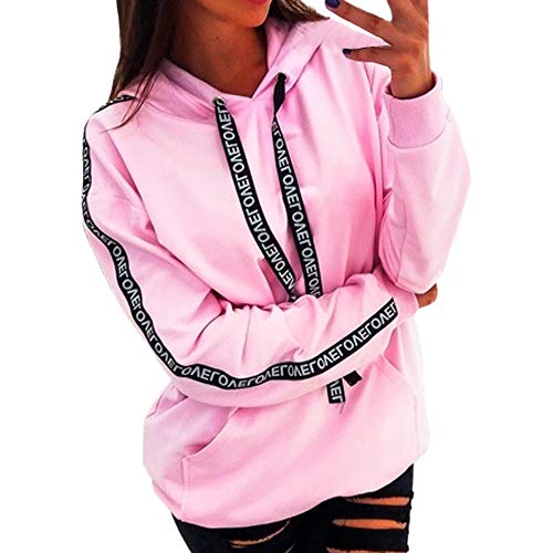 Sudadera con Capucha Sudadera de Empalme, Tamaño Extra Grande para Mujer Sudadera de Manga Larga Sudadera con Capucha Tops Camisa Absolute La Cinta riou