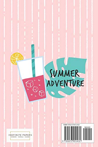 Summer Adventure: Colorful and Fun Summer Theme Notebook, 120 blank lined pages