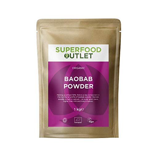 Superfood Outlet Polvo crudo orgánico de Baobab 1 kg