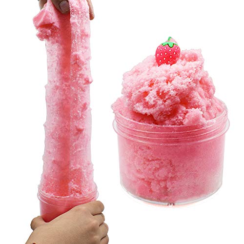 SWZY Fluffy Strawberry Cloud Slime 2018 El más Nuevo 200 ML Fairy Putty Stress Relief Toy Perfumado Sludge Toy Niños Adultos