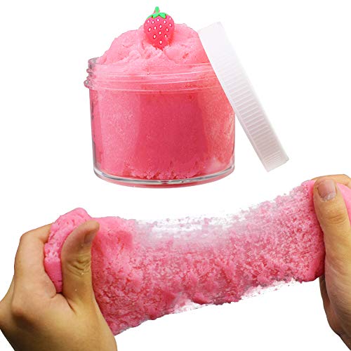 SWZY Fluffy Strawberry Cloud Slime 2018 El más Nuevo 200 ML Fairy Putty Stress Relief Toy Perfumado Sludge Toy Niños Adultos