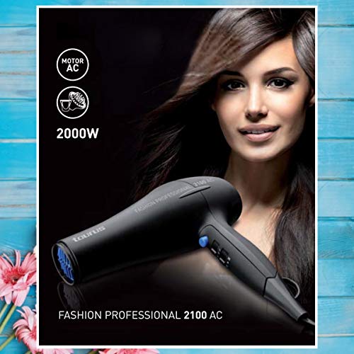 Taurus Fashion Professional 2100 - Secador de pelo (2000 W, 2 velocidades y 3 temperaturas) Pasa el ratón por encima de la imagen para ampliarla