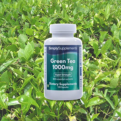 Té verde 1000 mg - 120 Cápsulas - Apto para veganos - SimplySupplements