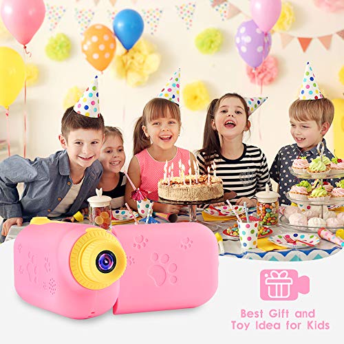 TekHome Mejores Juguetes Niña 4 5 6 7 Años, 2020 Regalos Navidad Cumpleaños Originales Niñas 3-10 Años | 12MP Cámara de Fotos para Niñas con 5 Juegos | 1080P Cámara Digital con 32GB Tarjeta SD | Rosa.