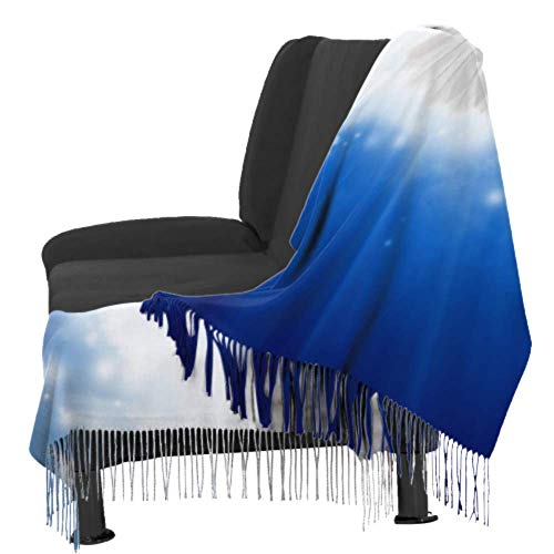 Tengyuntong 27"x77" Shawl And Wraps For Women Holy Spirit Bird Flying In Sky Bright Light Shines From Heaven Pattern Large Wrap Shawl Cashmere Winter Scarf Stylish Large Warm Blanket