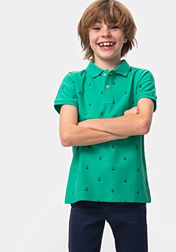 TEX - Polo Manga Corta Estampado de Niño, Menta, 11-12 años