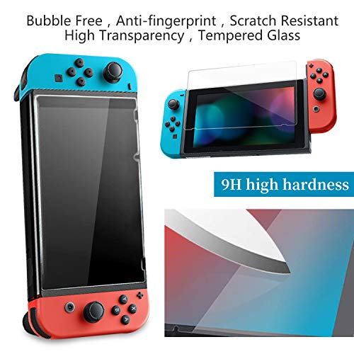 Th-some Kit de Accesorios 14 en 1 para Nintendo Switch, Funda Protectora para Interruptor Nintendo, Cubierta Transparente para Interruptor, Protector de Pantalla, Tapas Empuñadura de Pulgar